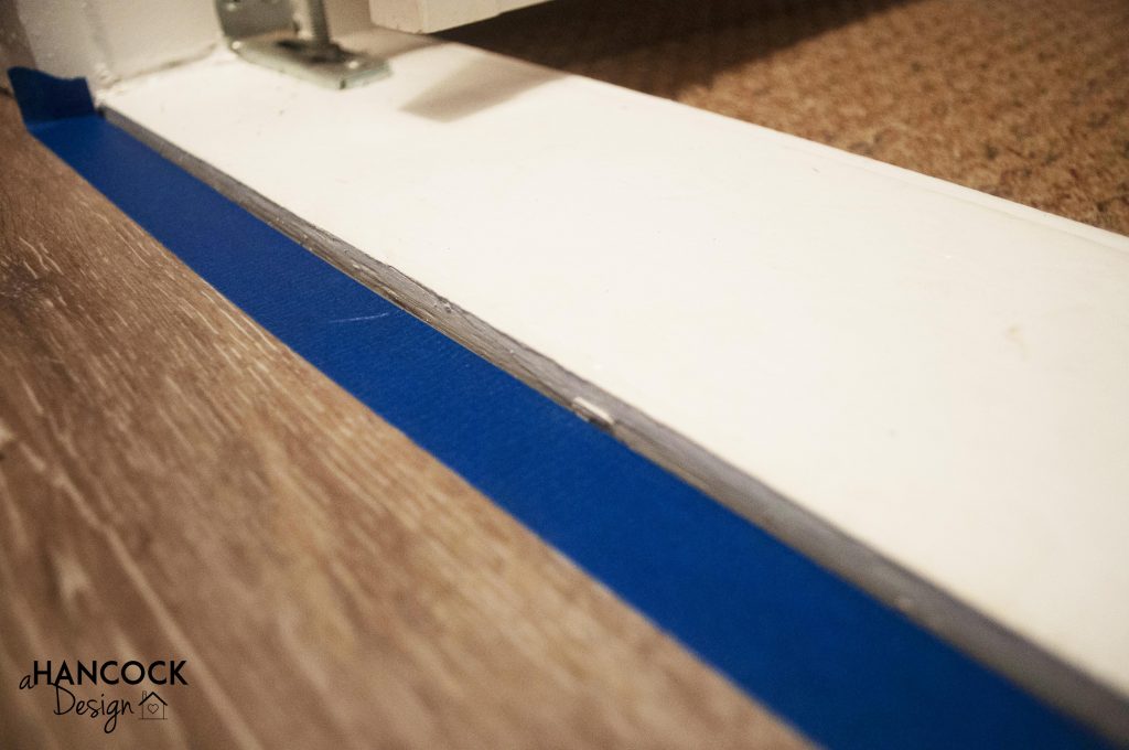Perfect Caulk Lines Taped Off