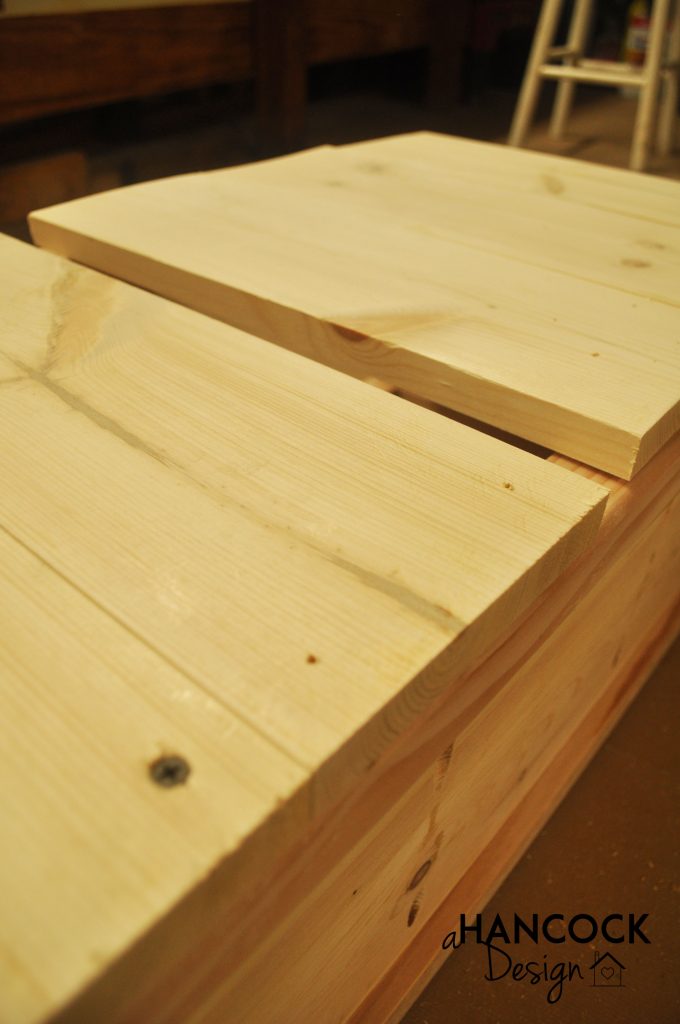 backing on custom diy footboard