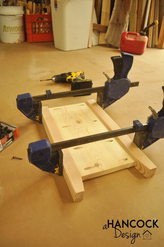 Clamp glue pocket hole joints
