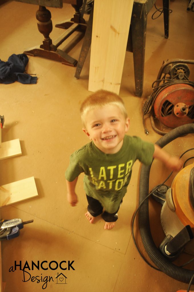 Children helping with projects