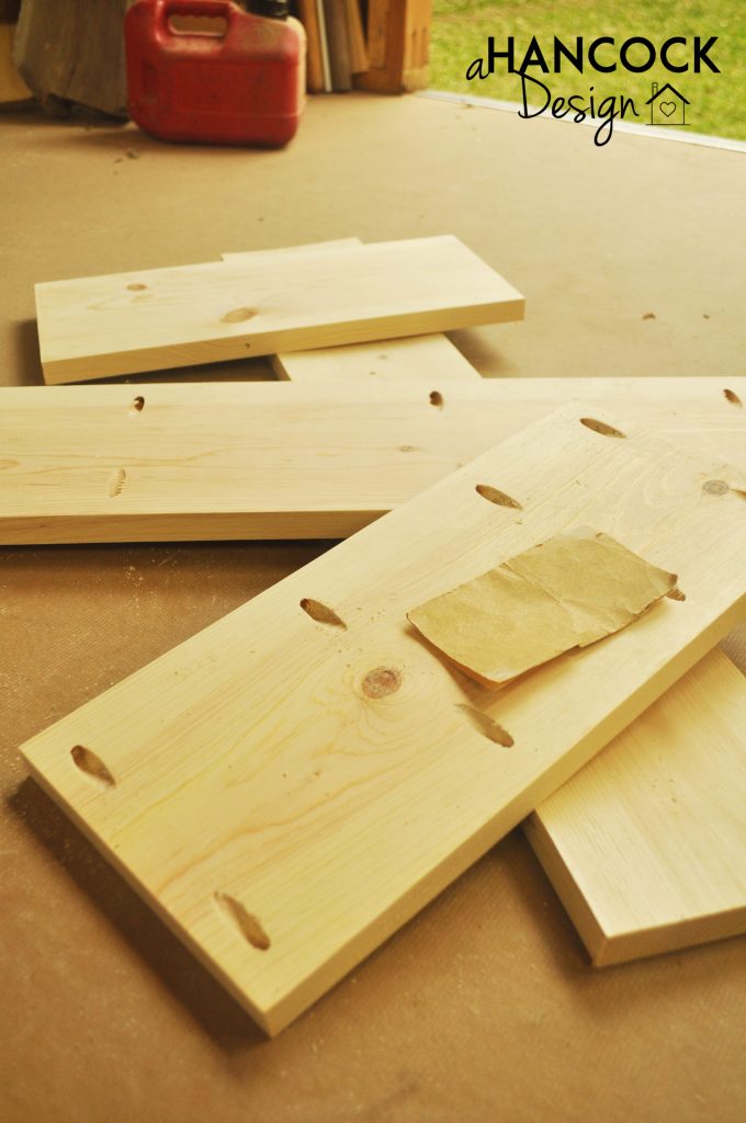 Hand sanding pocket holes