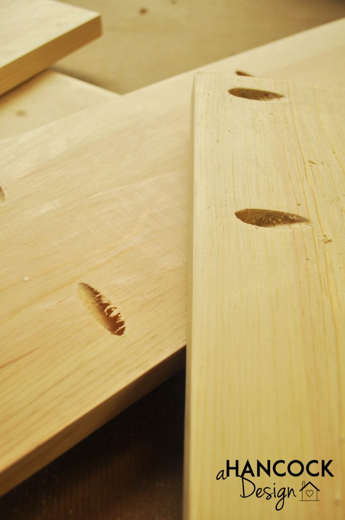 Jagged sanding edges of pocket holes